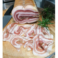 Pancetta Preivi Włoski Boczek Dojrzewający ze Skórką | Brizio