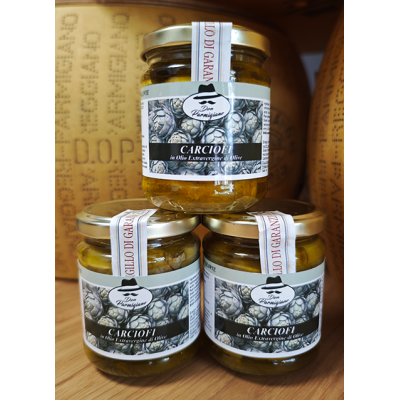Karczochy w oliwie z oliwek extravergine - Carciofi in olio extravergine di olive